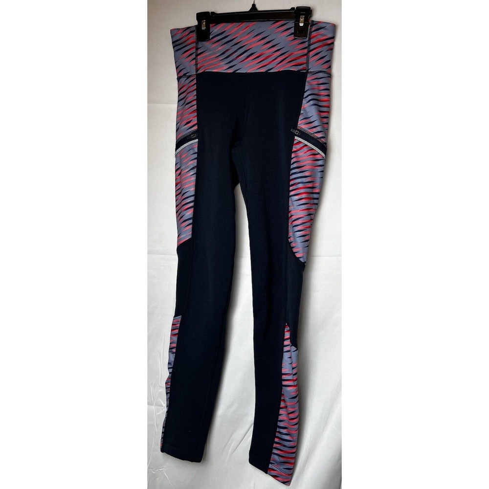 Athleta Polartec Fleece Lined Electra Powerlift  Women Blue Leggings M‎